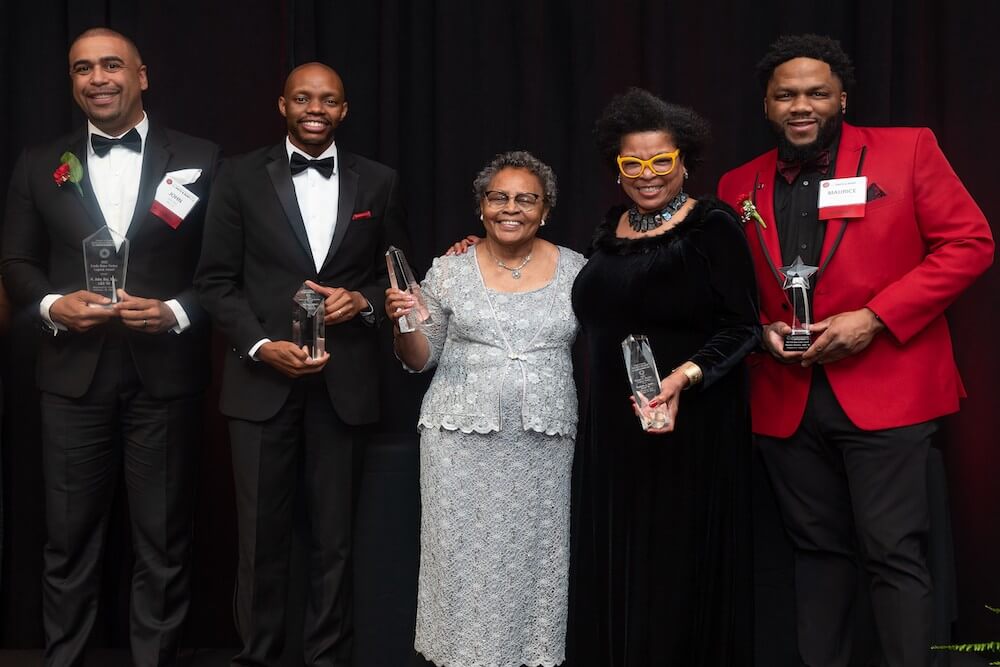 N. John Bey with other award winners